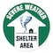 Signmission Severe Weather 16in Non-Slip Floor Marker, 16" x 16", FD-C-16-99893 FD-C-16-99893 - alternate 1